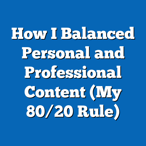 How I Balanced Personal and Professional Content (My 80/20 Rule)