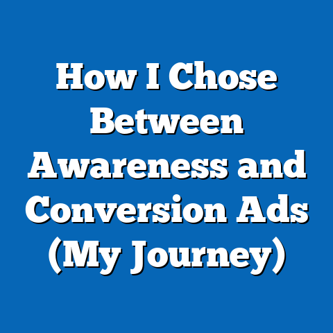 How I Chose Between Awareness and Conversion Ads (My Journey)
