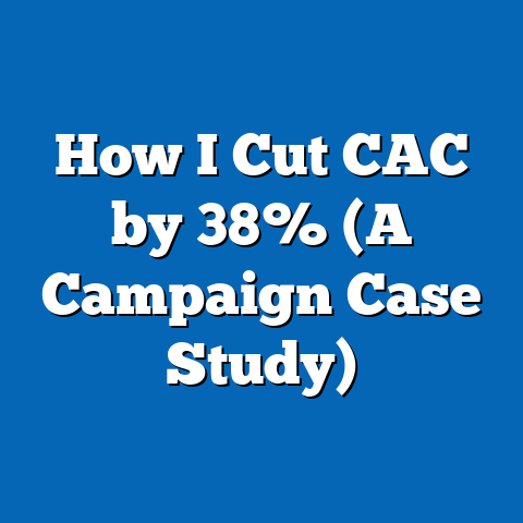 How I Cut CAC by 38% (A Campaign Case Study)