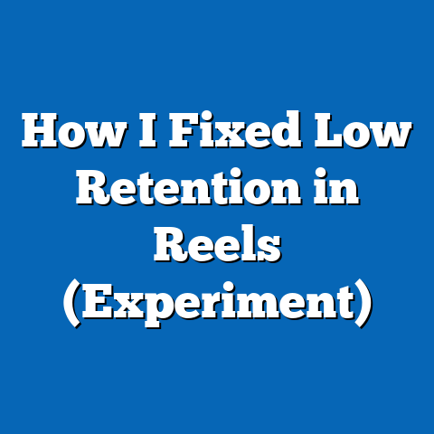 How I Fixed Low Retention in Reels (Experiment)