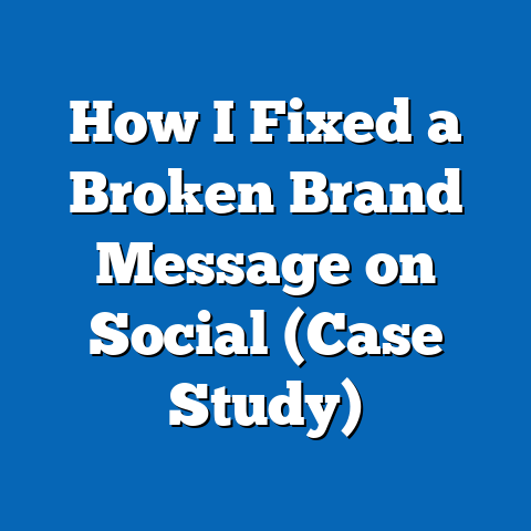 How I Fixed a Broken Brand Message on Social (Case Study)