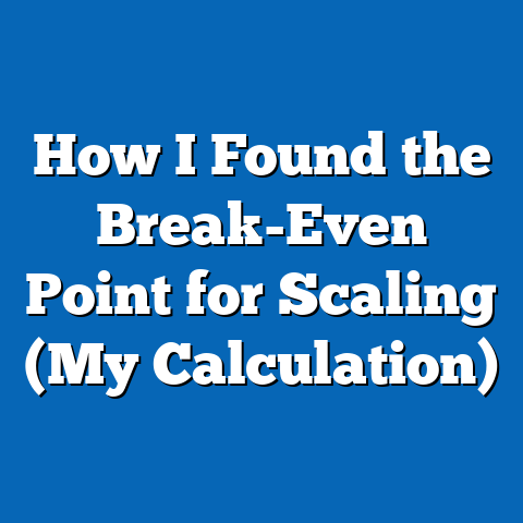 How I Found the Break-Even Point for Scaling (My Calculation)