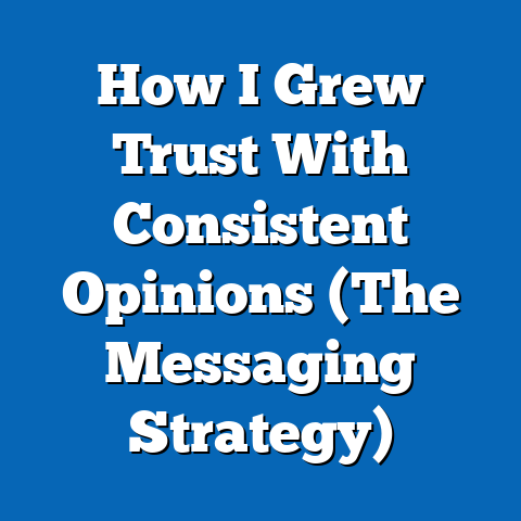 How I Grew Trust With Consistent Opinions (The Messaging Strategy)