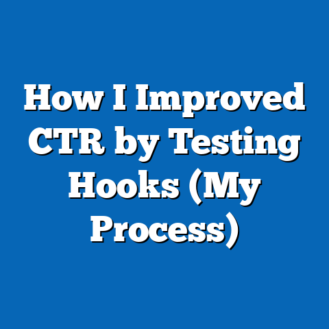 How I Improved CTR by Testing Hooks (My Process)