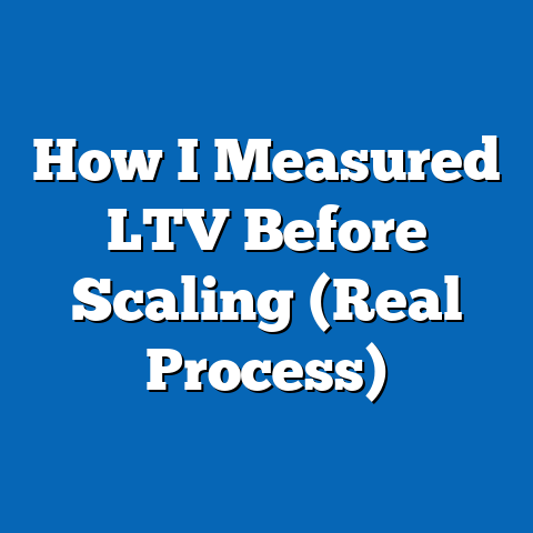 How I Measured LTV Before Scaling (Real Process)