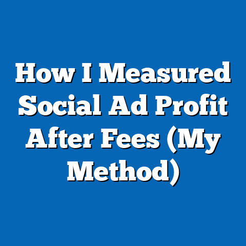 How I Measured Social Ad Profit After Fees (My Method)
