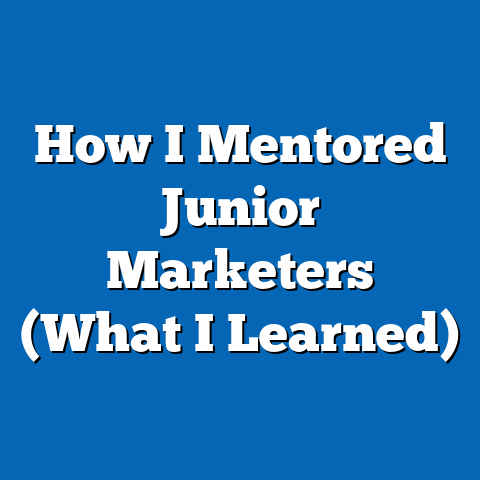 How I Mentored Junior Marketers (What I Learned)