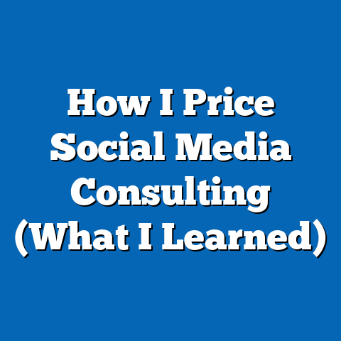 How I Price Social Media Consulting (What I Learned)