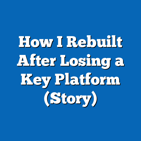 How I Rebuilt After Losing a Key Platform (Story)