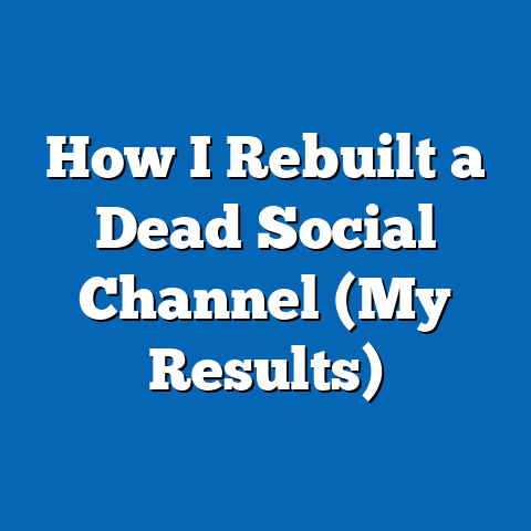 How I Rebuilt a Dead Social Channel (My Results)
