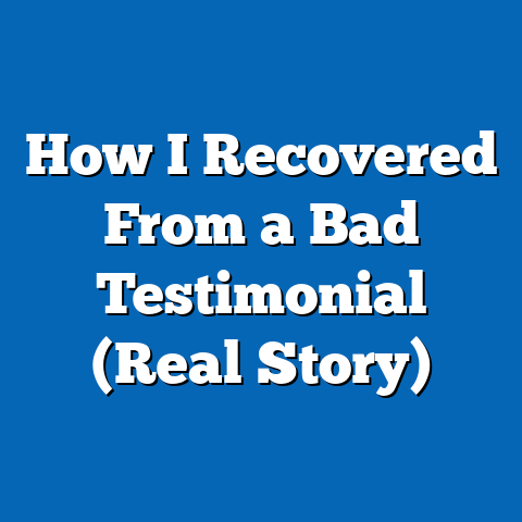 How I Recovered From a Bad Testimonial (Real Story)