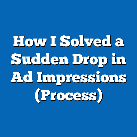 How I Solved a Sudden Drop in Ad Impressions (Process)