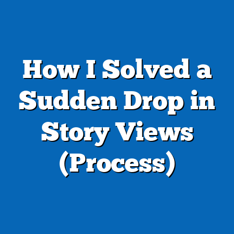 How I Solved a Sudden Drop in Story Views (Process)