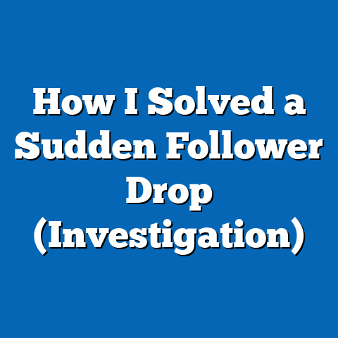 How I Solved a Sudden Follower Drop (Investigation)