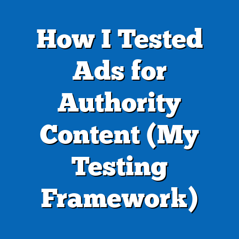 How I Tested Ads for Authority Content (My Testing Framework)
