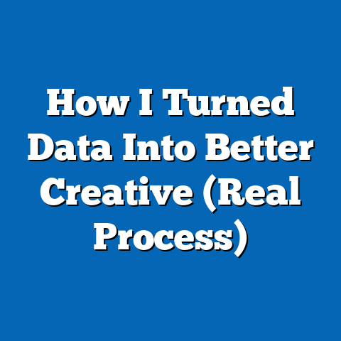 How I Turned Data Into Better Creative (Real Process)