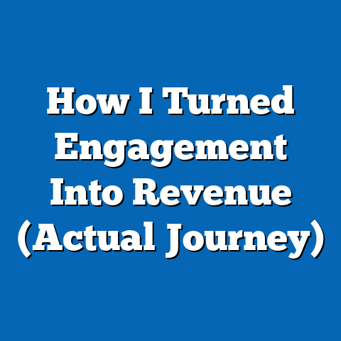 How I Turned Engagement Into Revenue (Actual Journey)