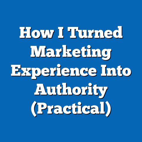 How I Turned Marketing Experience Into Authority (Practical)