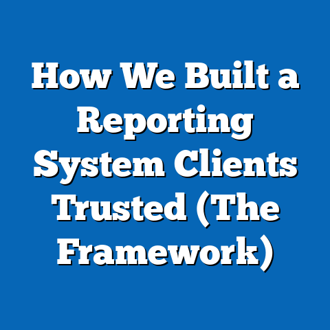 How We Built a Reporting System Clients Trusted (The Framework)