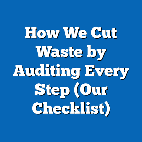How We Cut Waste by Auditing Every Step (Our Checklist)