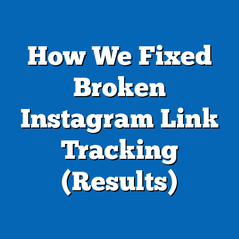 How We Fixed Broken Instagram Link Tracking (Results)