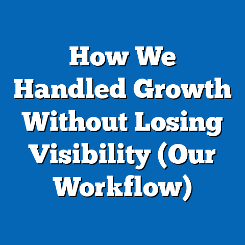 How We Handled Growth Without Losing Visibility (Our Workflow)