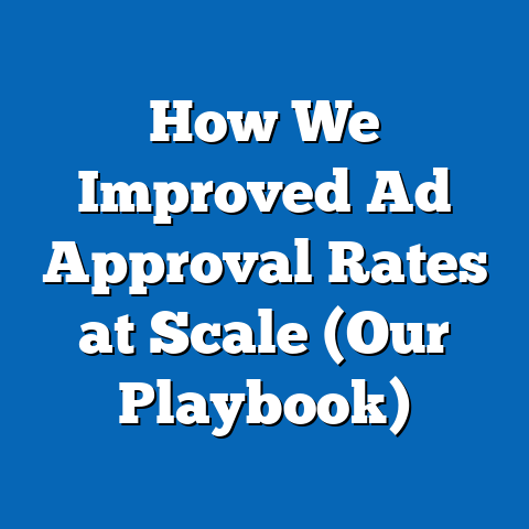 How We Improved Ad Approval Rates at Scale (Our Playbook)
