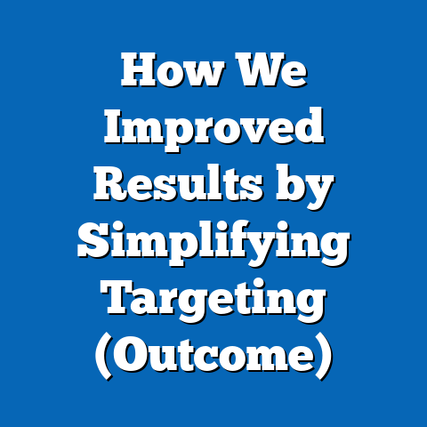 How We Improved Results by Simplifying Targeting (Outcome)