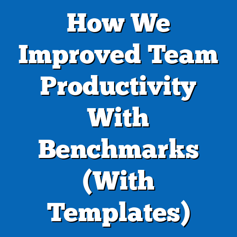 How We Improved Team Productivity With Benchmarks (With Templates)