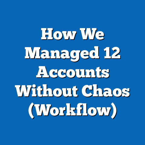 How We Managed 12 Accounts Without Chaos (Workflow)