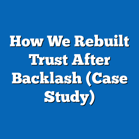 How We Rebuilt Trust After Backlash (Case Study)