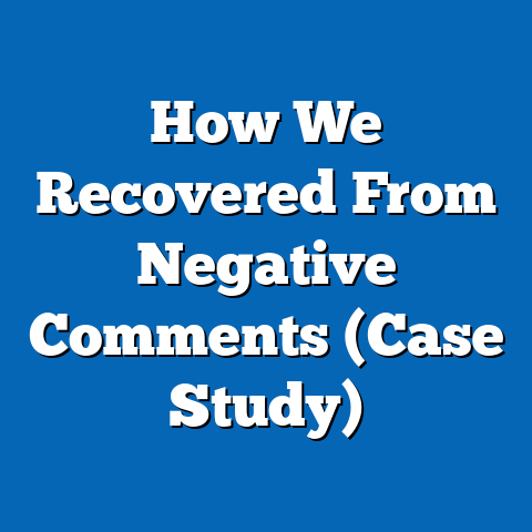 How We Recovered From Negative Comments (Case Study)