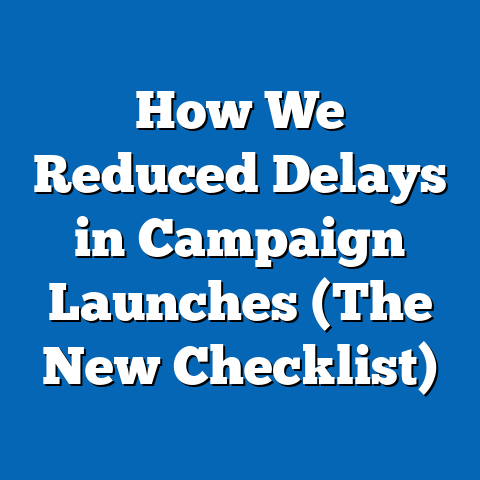 How We Reduced Delays in Campaign Launches (The New Checklist)