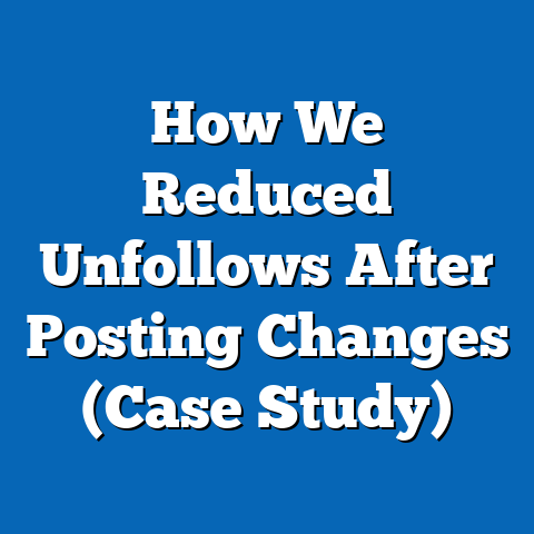 How We Reduced Unfollows After Posting Changes (Case Study)