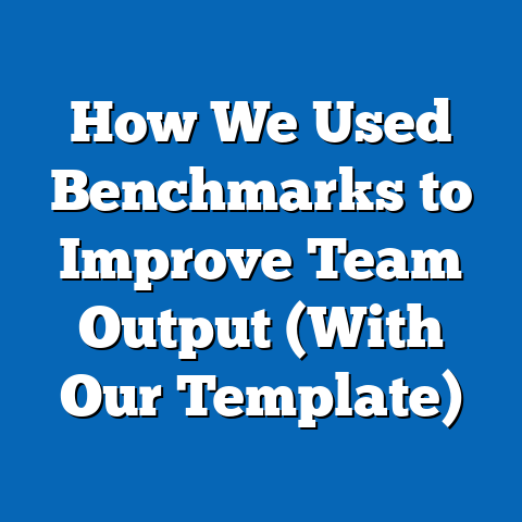 How We Used Benchmarks to Improve Team Output (With Our Template)