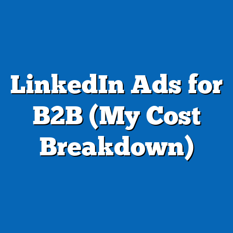 LinkedIn Ads for B2B (My Cost Breakdown)