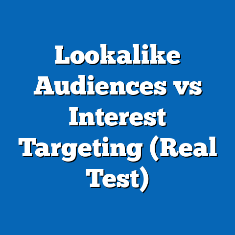 Lookalike Audiences vs Interest Targeting (Real Test)