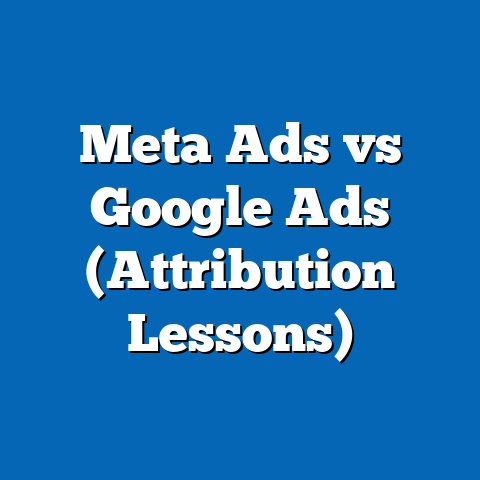 Meta Ads vs Google Ads (Attribution Lessons)