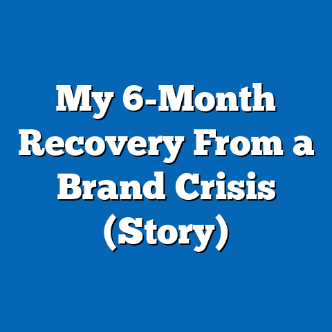 My 6-Month Recovery From a Brand Crisis (Story)