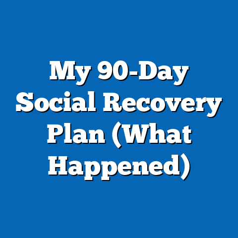 My 90-Day Social Recovery Plan (What Happened)