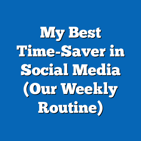 My Best Time-Saver in Social Media (Our Weekly Routine)
