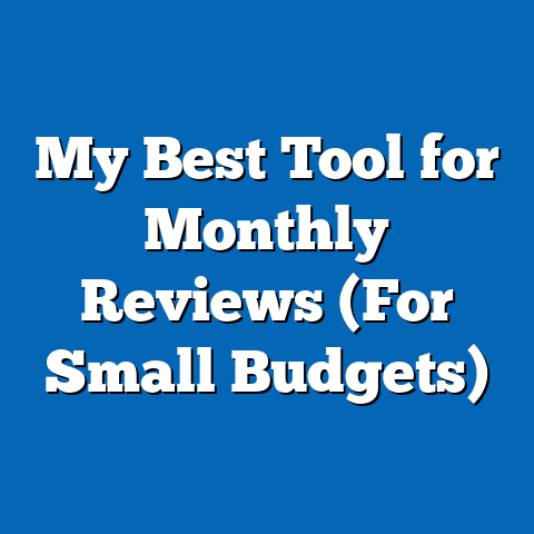 My Best Tool for Monthly Reviews (For Small Budgets)