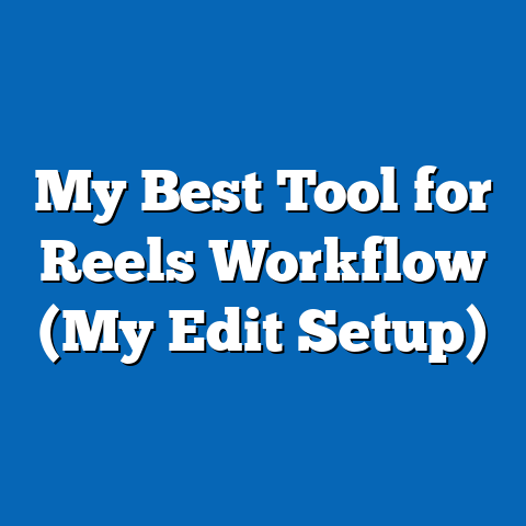 My Best Tool for Reels Workflow (My Edit Setup)