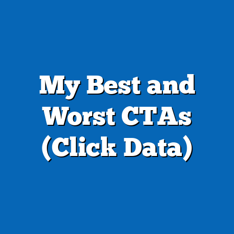 My Best and Worst CTAs (Click Data)