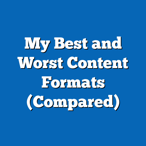 My Best and Worst Content Formats (Compared)