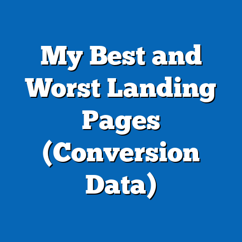 My Best and Worst Landing Pages (Conversion Data)