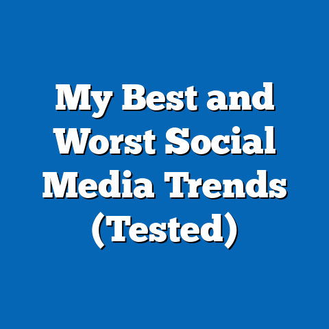 My Best and Worst Social Media Trends (Tested)