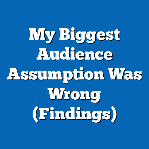 My Biggest Audience Assumption Was Wrong (Findings)