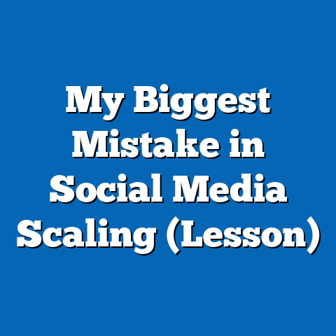 My Biggest Mistake in Social Media Scaling (Lesson)
