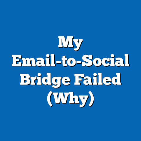 My Email-to-Social Bridge Failed (Why)